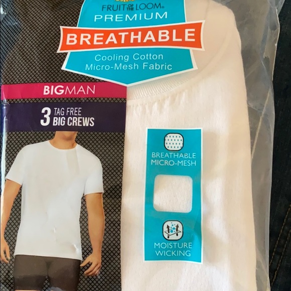 Fruit of the Loom Men’s 4XB CREW Neck T-Shirts. - Picture 2 of 4